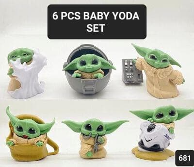 Baby Yoda Chibbi Set of 6