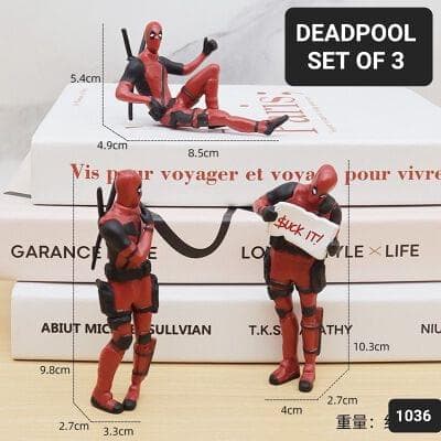 Deadpool 3 Pcs Stand Set