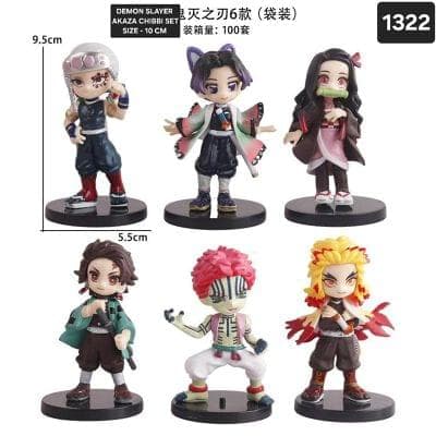 Demon Slayer Chibbi Akaza Figure Set