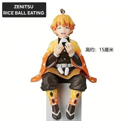 Demon Slayer Zenitsu Riceball Eating Figure