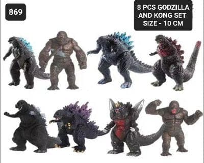 Godzilla Kong 8 Pcs Set