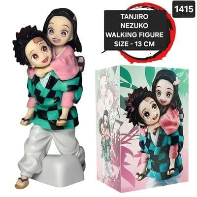 Nezuko on Tanjiro Back Walking Figure